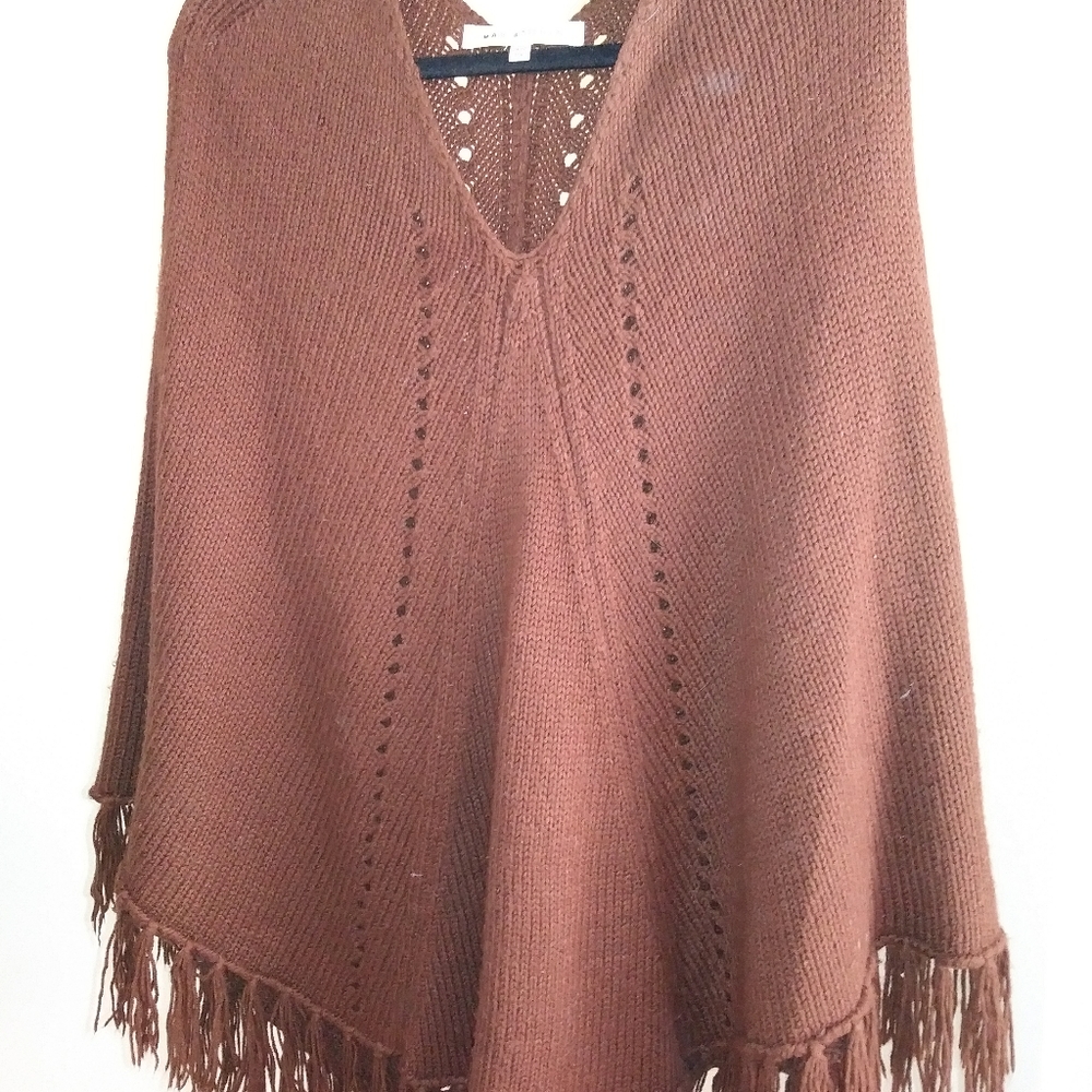 Max Studio Wool blend poncho